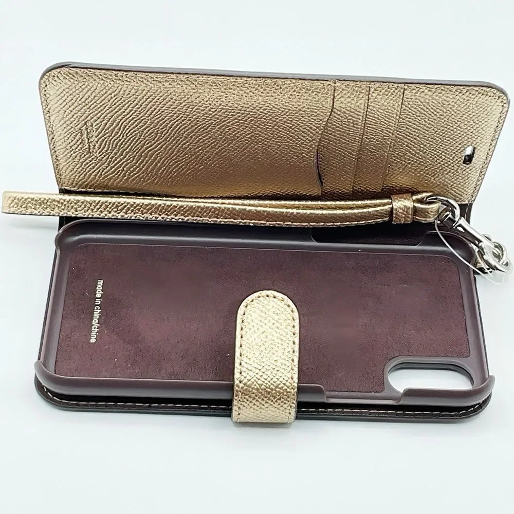 BRAND NEW WITHOUT TAG AUTHENTIC COACH STARRY IPHONE X PHONE HOLDER WRISTLET